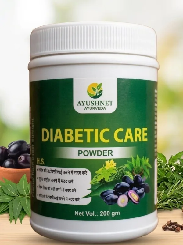 Ayuplanet Diabetic Care Ayurvedic powder 200 g with gudmar, jamun and karela – blood sugar support