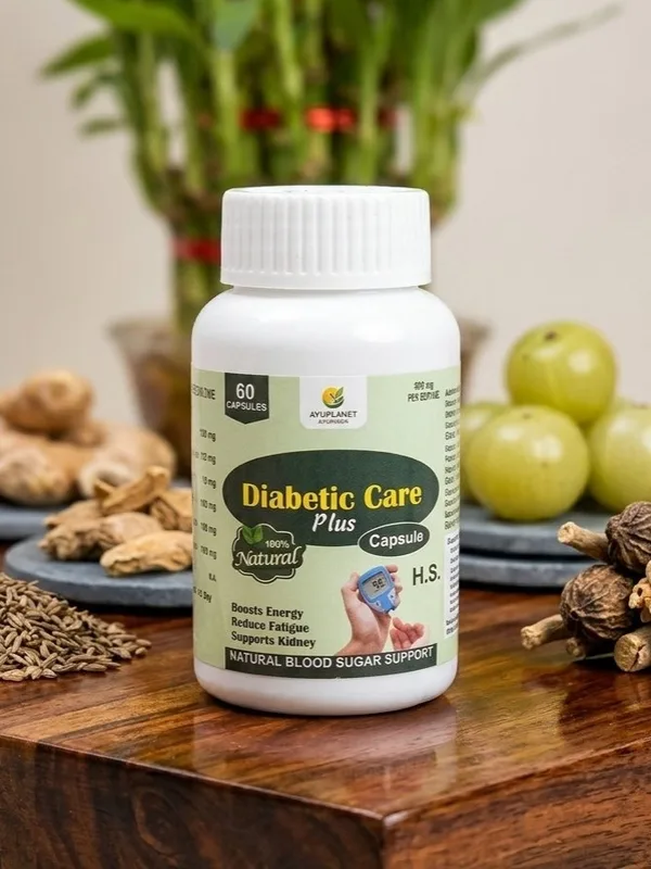 Diabetic Care Plus Ayurvedic capsules 60 with banaba, gudmar and karela – Ayuplanet Ayurveda
