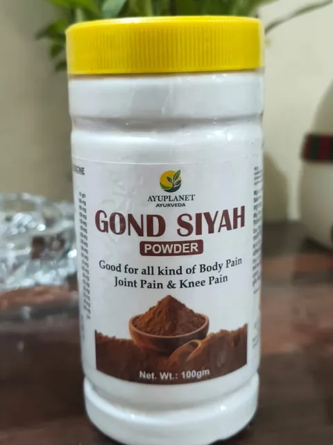 Gond Siyah Ayurvedic powder 100 g for joint pain, knee pain and body pain – Ayuplanet Ayurveda Noida